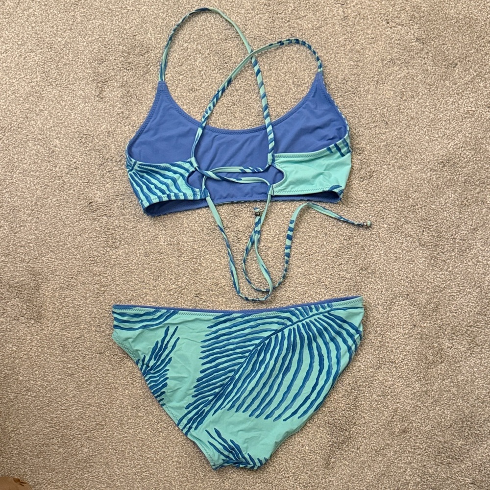 Vineyard Vines Blue and Green Striped Bikini Set - Picture 2 of 2